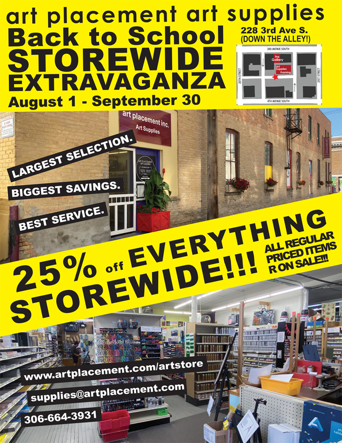 2025 Back to School Sale @ Art Placement Art Supplies
