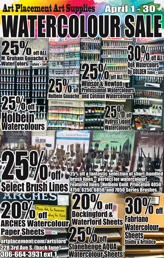 Watercolor Sale April 2019