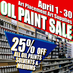 april oil painting sale at art placement art supplies