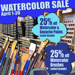 April 2024 watercolor sale