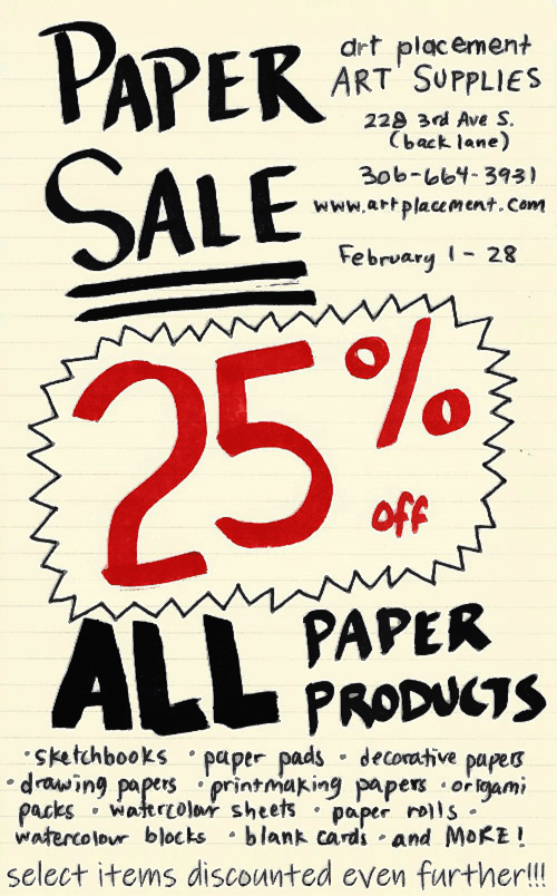 2021 february paper sale