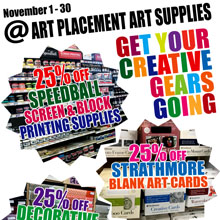 October 2018 Sale at Art Placement Art Supplies