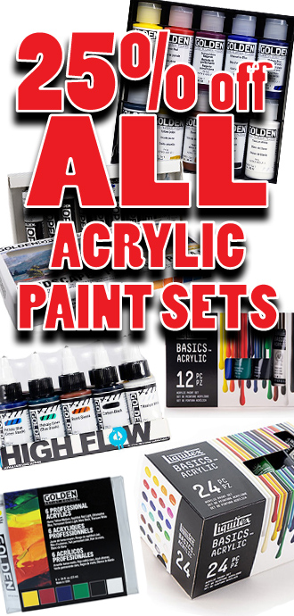 25 percent off acrylic paint sets