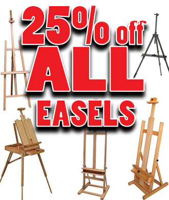 25 percent off easels