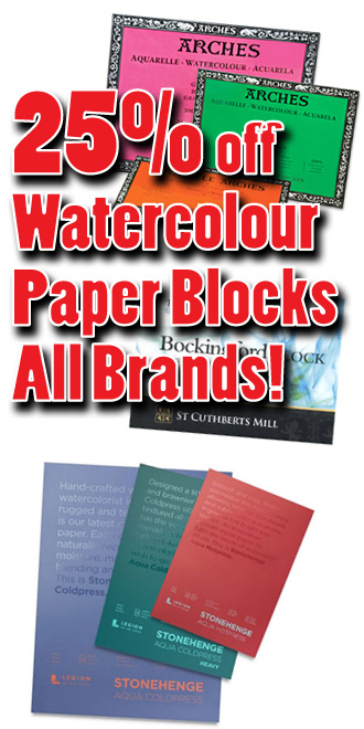 watercolour paper blocks on sale december 2021