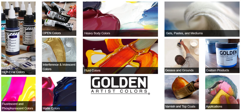 golden artist colors banner