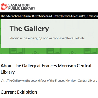 The Gallery at Frances Morrison Library