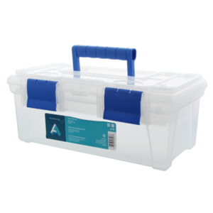 art alternatives 16 inch clear plastic tool box