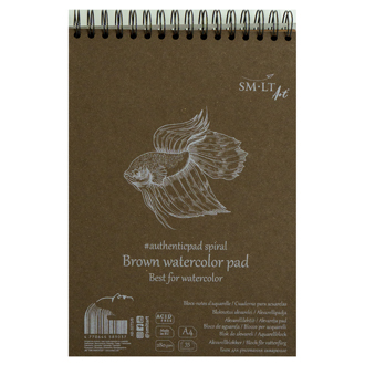 smlt brown watercolor pad