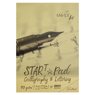 smlt start calligraphy dotted paper pad