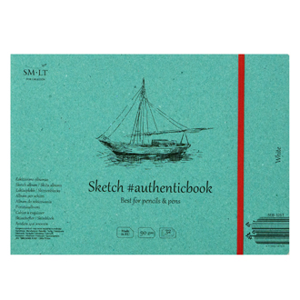 smlt white stitched sketch pad