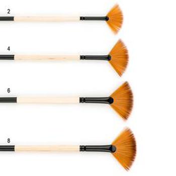 art pro brushes series 420 gold synthetic fan