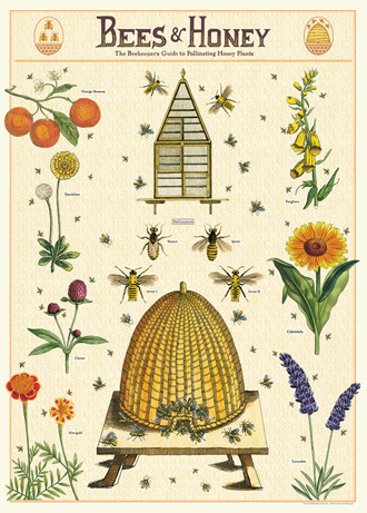 cavallini decorative wrap - bees and honey