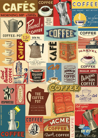 cavallini decorative wrap - Vintage Coffee