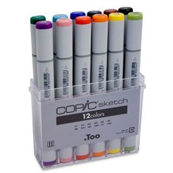 copic sketch basic set of 12