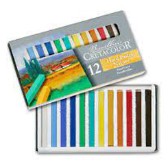 cretacolor hard pastel 12 color set