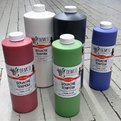 Liquid Tempera Paint, Set of 6