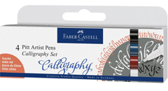 faber castell calligraphy pen 4 color set