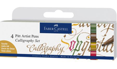 faber castell calligraphy pen 4 color set