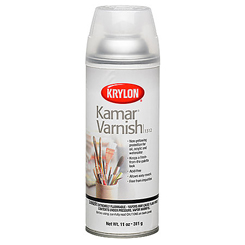 Krylon Kamar varnish spray