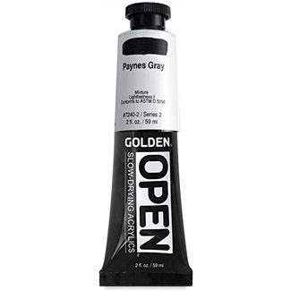 golden open slow drying acrylic 2 ounce tube