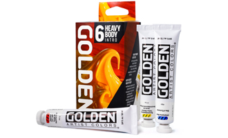 Golden Heavy Body Acrylics 6-color intro set