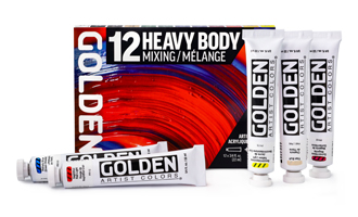 Golden Heavy Body Acrylics 12-color Mixing Set