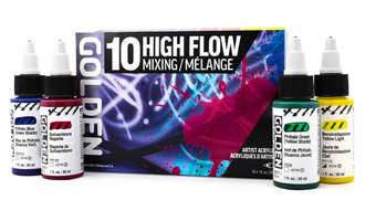 Golden High Flow Acrylic 10-color Mixing Set
