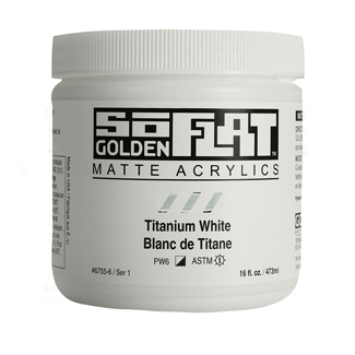 golden soflat matte acrylics 16oz jar