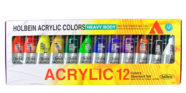 Holbein Heavy Body Acrylic 12-colour set