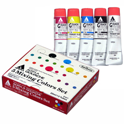 Holbein acryla acrylic gouache 5 color beginner set