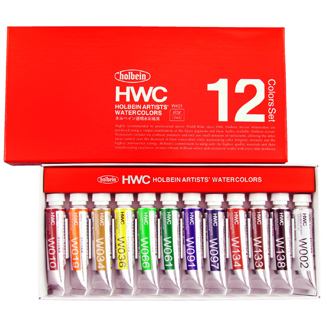 Holbein Artist Watercolor 12x5ml tube set