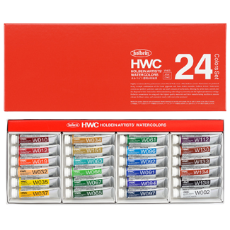 Holbein Artist Watercolor 24x5ml tube set