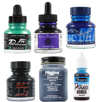 drawing inks available at art placement art supplies, Saskatoon's best art supply store