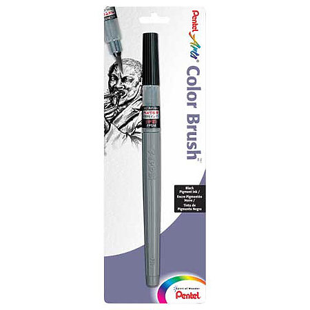 Pentel Brush Pen Fine Black