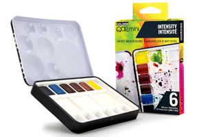 QoR watercolor 6 pan intensity color set