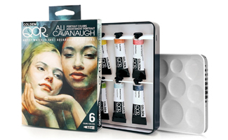 QoR watercolor Ali Cavanaugh 6 portrait colors set