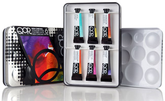 qor watercolor 6 high chroma colors set