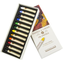 Sennelier Oil Pastel Set - Iridescent Colors, Set of 12