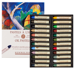 sennelier oil pastel set of 24 landscape colors