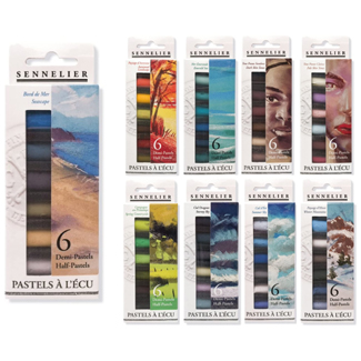 Sennelier soft pastel 6 colour half stick sets
