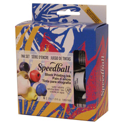speedball watersoluble blockprinting ink 6 color set