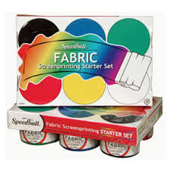 Speedball fabric ink 6 color set