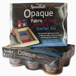 Speedball Opaque Blue Topaz Fabric Ink- 8 oz