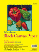Strathmore 300 Black Canvas paper pads