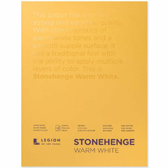 Stonehenge Warm White Paper Pads