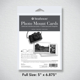 Strathmore 400 Photo Mount Greeting Cards 5x7 6pack
