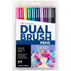 tombow dual brush pen set of 10 galaxy