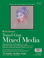 strathmore 400 toned gray mixed media