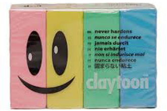 van aken plastalina claytoon 4 color modelling clay set - pastel colors